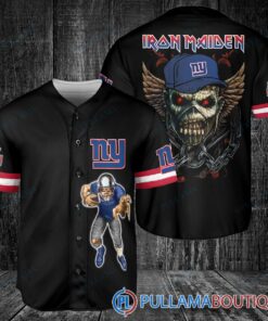 Iron Maiden New York Giants Baseball Jersey