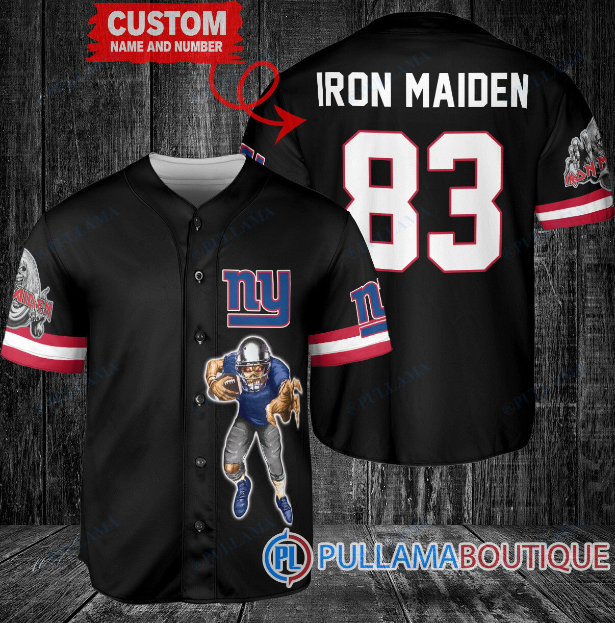 Iron Maiden Minnesota Vikings Custom Jersey