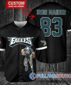 Iron Maiden Philadelphia Eagles Custom Jersey