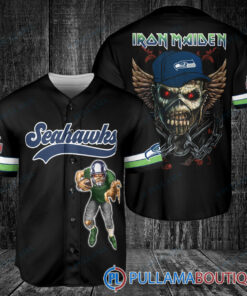 Iron Maiden Seattle Seahawks Baseball Jersey