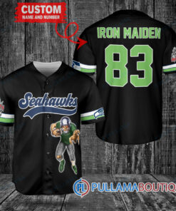 Iron Maiden Seattle Seahawks Custom Jersey