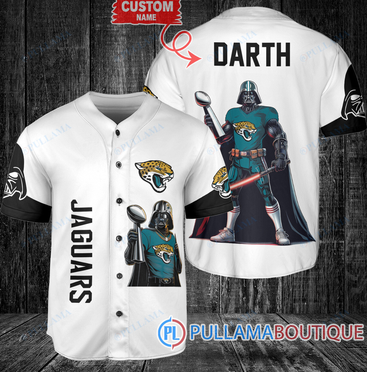 Kansas City Chiefs x Darth Vader Star Wars with Trophy Custom Baseball Jersey Red