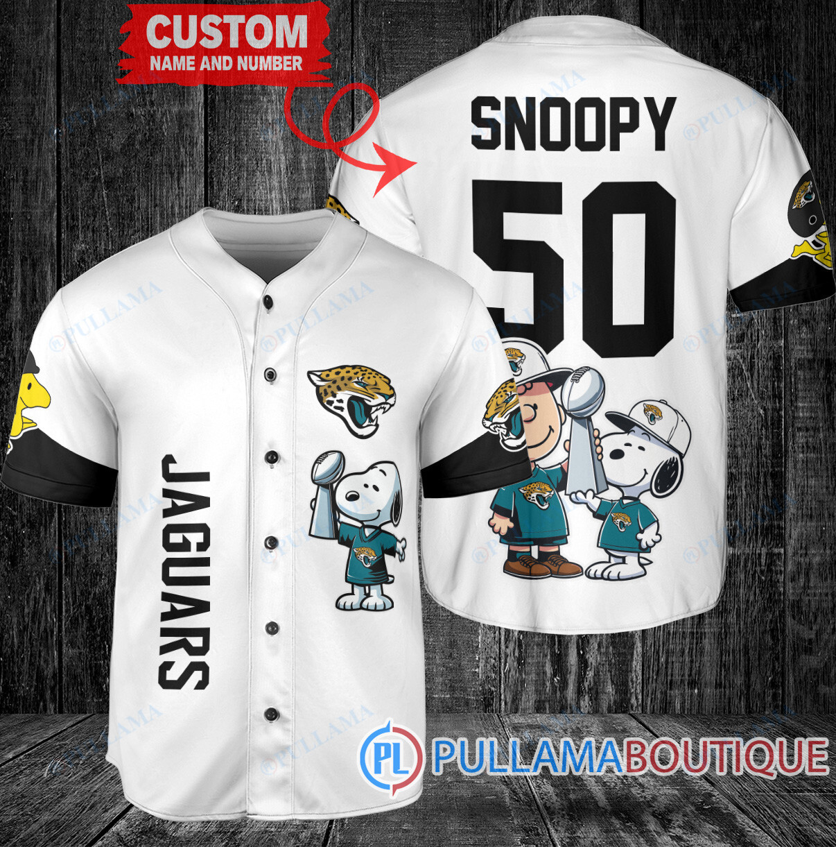 Detroit Lions x Snoopy and Charlie Brown with Trophy Custom Baseball Jersey Gray