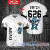 Buffalo Bills x Stitch with Trophy Custom Baseball Jersey Royal