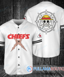 Kansas City Chiefs Luffy After Timeskip One Piece Straw Hats Baseball Jersey