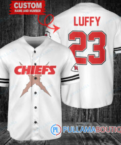 Kansas City Chiefs Luffy After Timeskip One Piece Straw Hats Custom Baseball Jersey