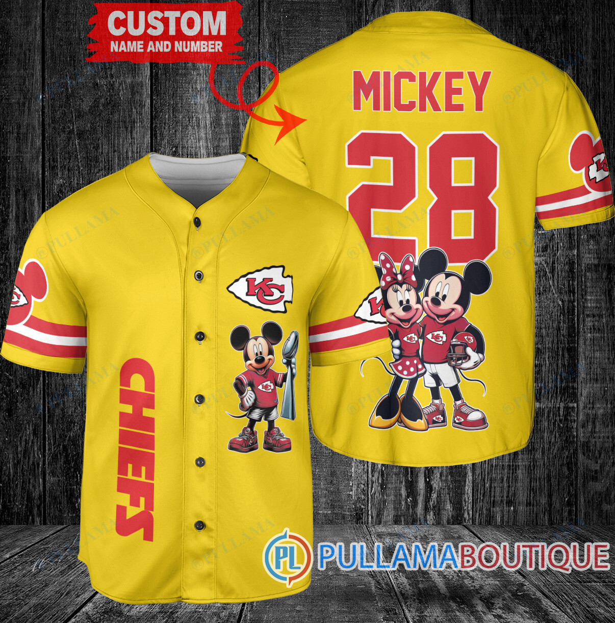 Indianapolis Colts x Mickey and Minnie with Trophy Custom Baseball Jersey Royal