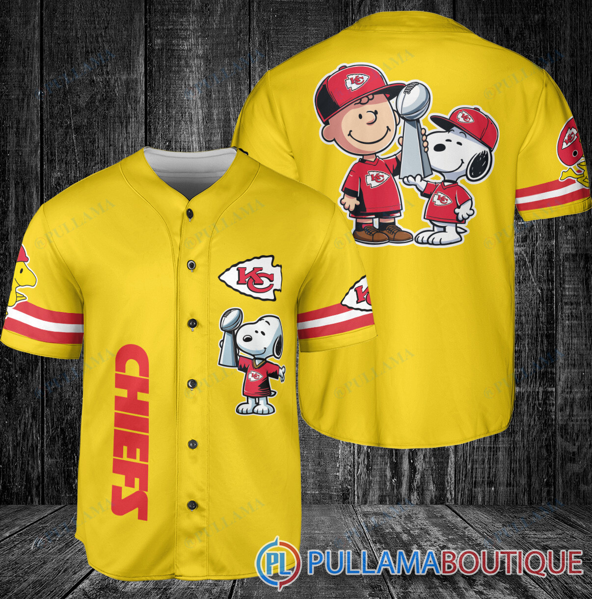 Cincinnati Bengals x Snoopy and Charlie Brown with Trophy Baseball Jersey Orange