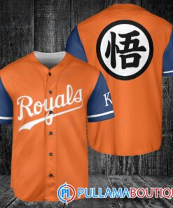 Kansas City Royals Dragon Ball Z Goku Baseball Jersey