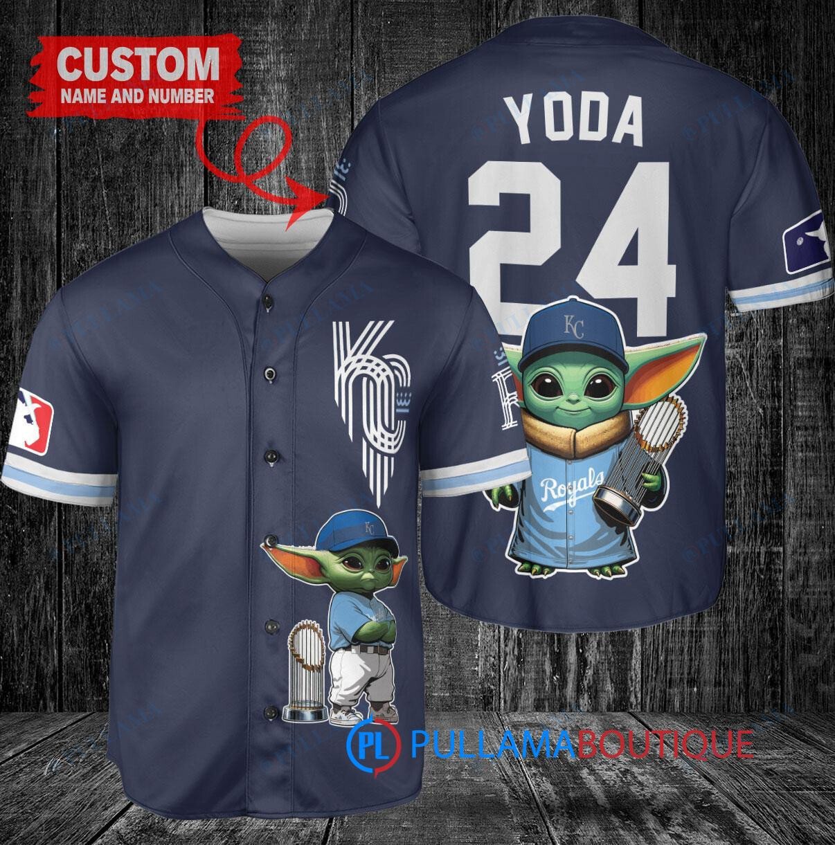 Los Angeles Angels x Baby Yoda Star Wars The Mandalorian with Trophy Custom Baseball Jersey Red