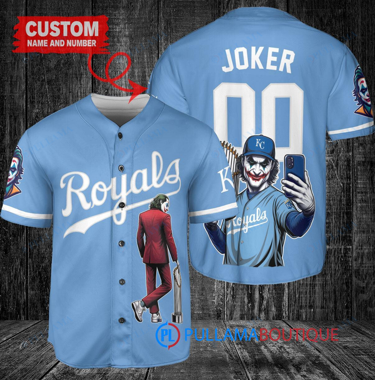 Houston Astros x Joker DC Comics with Trophy Custom Baseball Jersey Gray