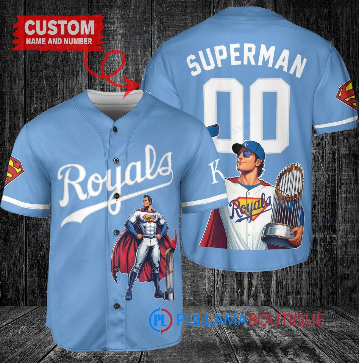 Chicago White Sox x Superman DC Comics with Trophy Custom Baseball Jersey Black City Connect