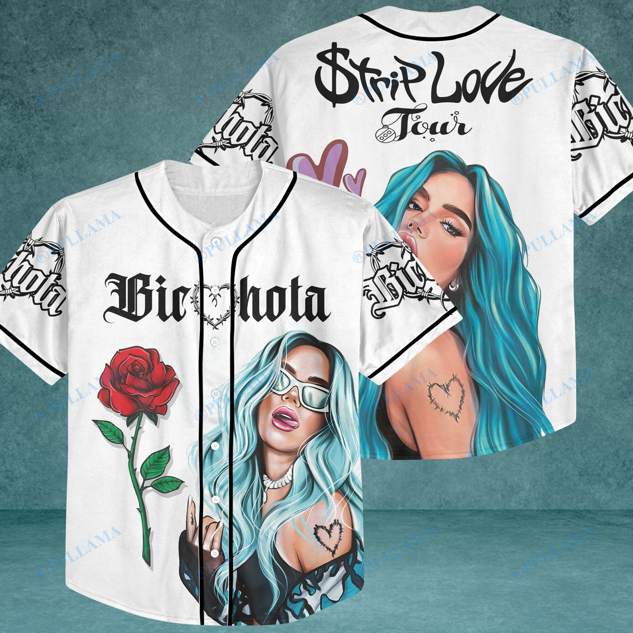 Karol G Baseball Jersey – La Bichota – Strip Love Tour