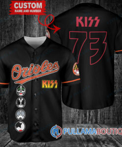 KISS Baltimore Orioles Custom Baseball Jersey