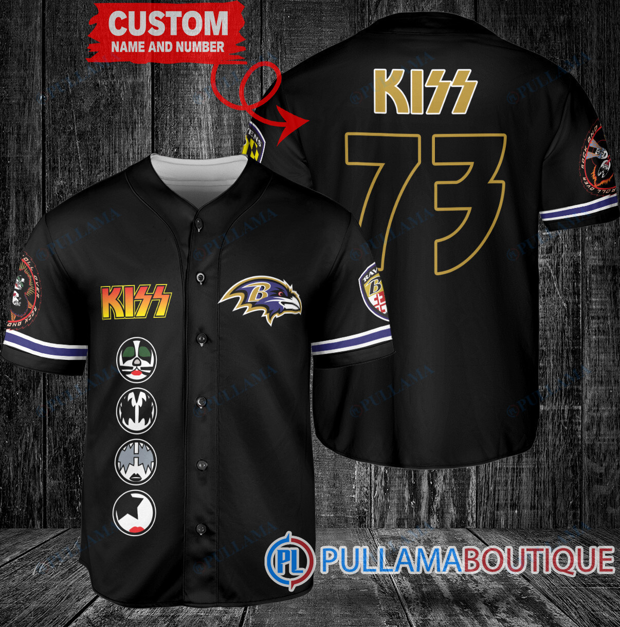 KISS Jacksonville Jaguars Custom Baseball Jersey – Exclusive Fan Gear