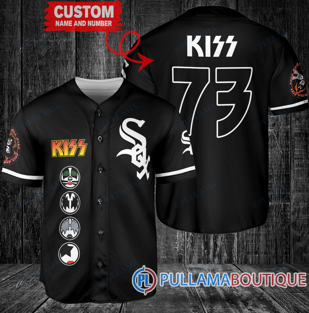 KISS San Francisco Giants Custom Baseball Jersey