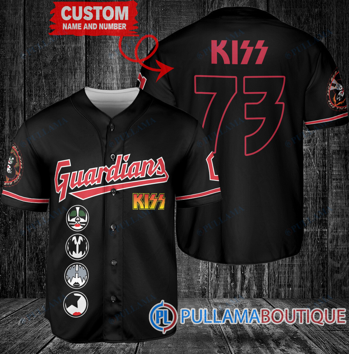 KISS Texas Rangers Custom Baseball Jersey