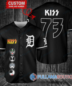 KISS Detroit Tigers Custom Baseball Jersey