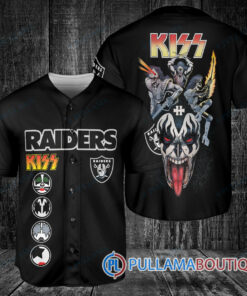 KISS Las Vegas Raiders Baseball Jersey