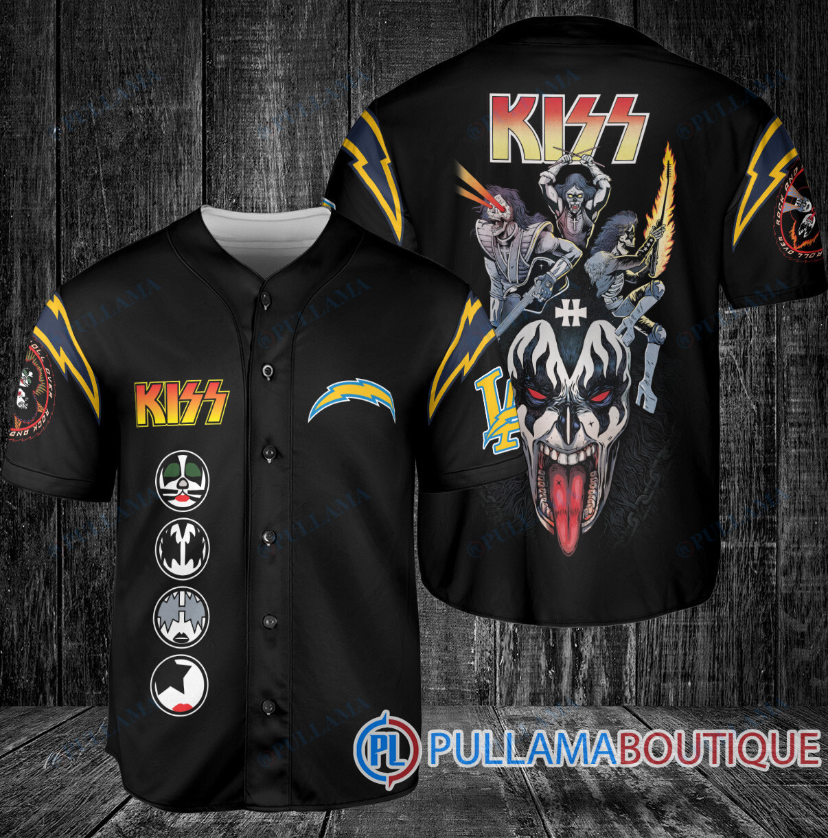 KISS Pittsburgh Steelers Baseball Jersey