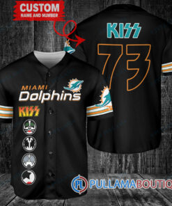 KISS Miami Dolphins Custom Baseball Jersey – Exclusive Fan Gear