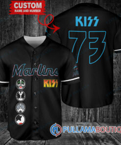 KISS Miami Marlins Custom Baseball Jersey