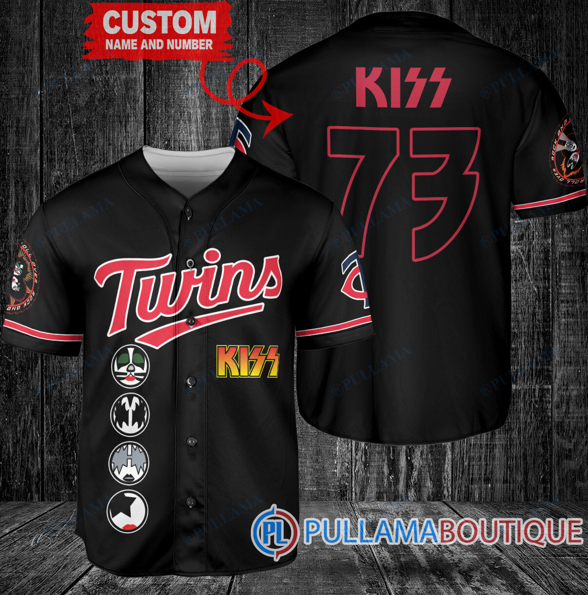 KISS Cleveland Guardians Custom Baseball Jersey