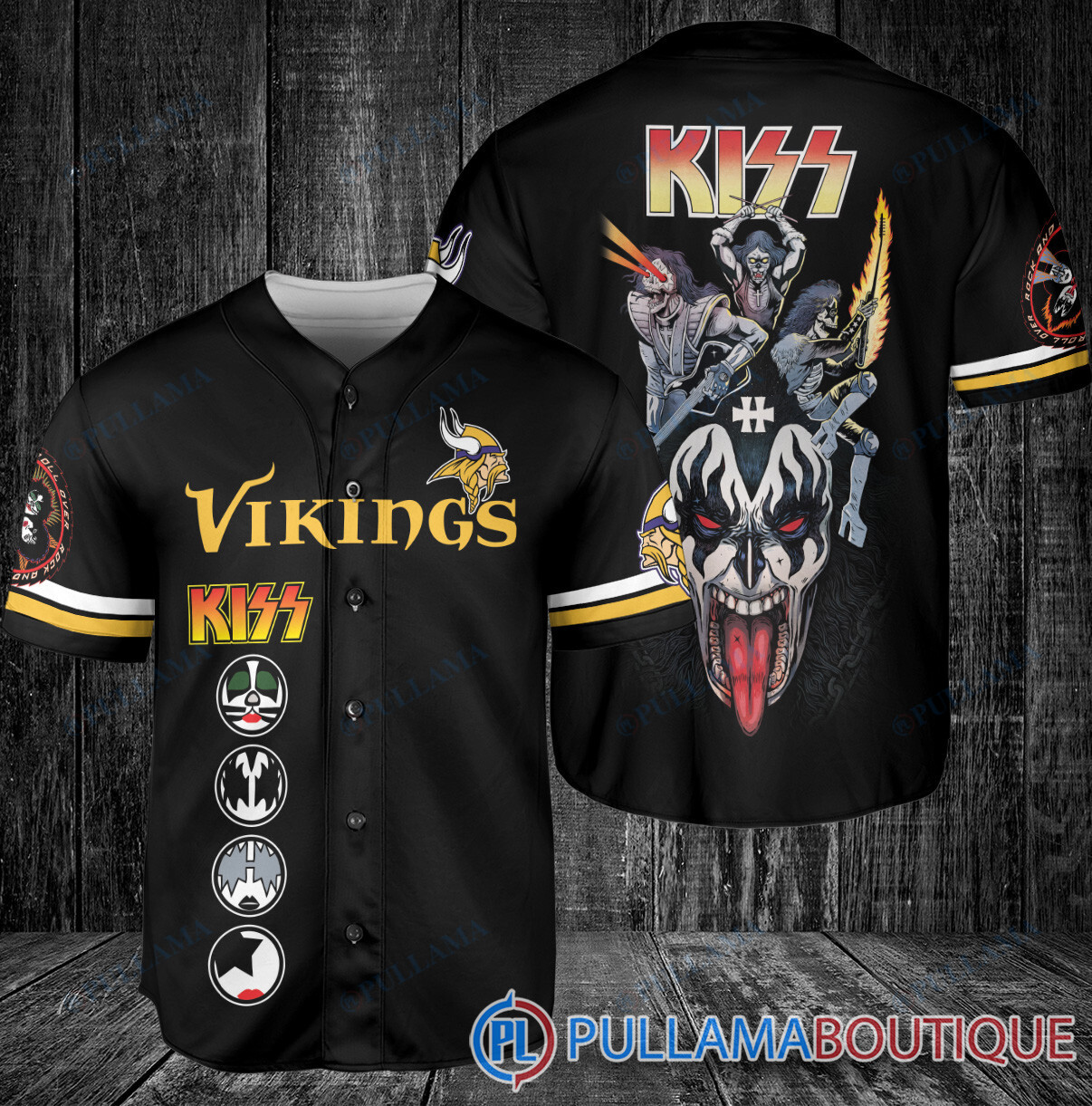 KISS Kansas City Chiefs Baseball Jersey