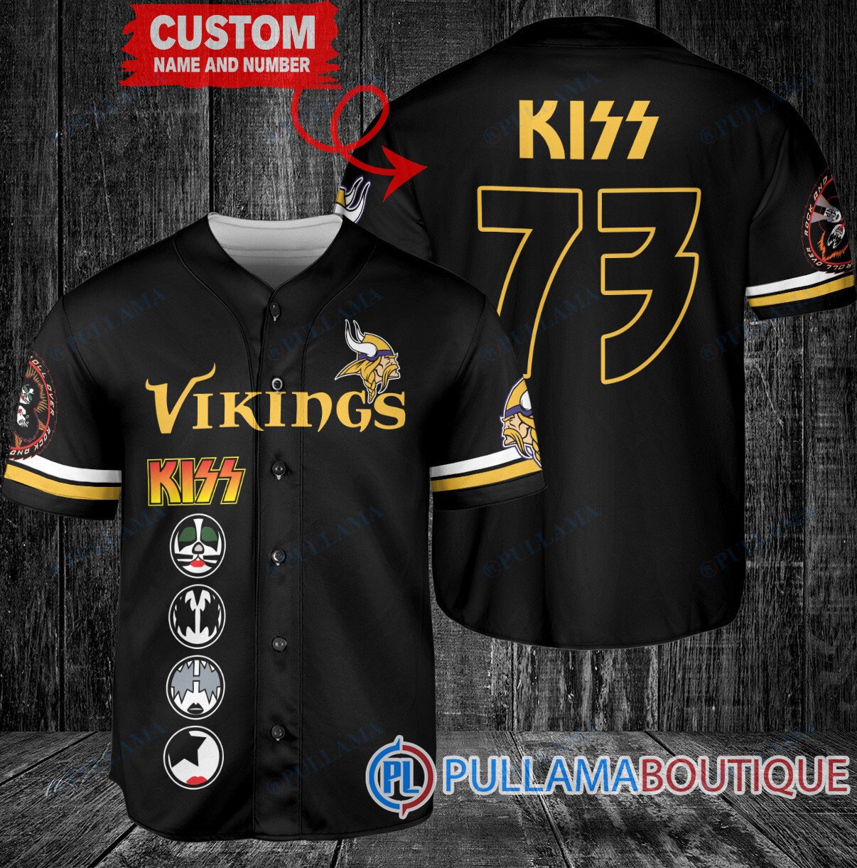 KISS Kansas City Chiefs Custom Baseball Jersey – Exclusive Fan Gear