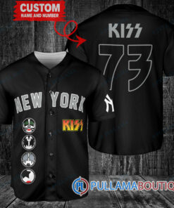 KISS New York Yankees Custom Baseball Jersey