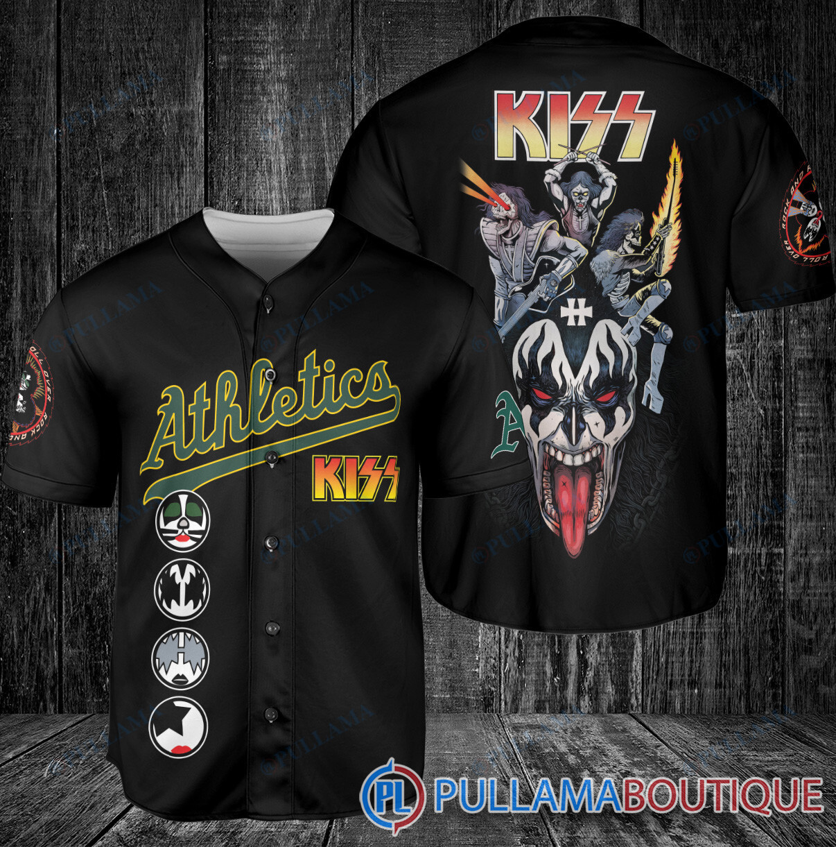 Iron Maiden Miami Dolphins Baseball Jersey V2