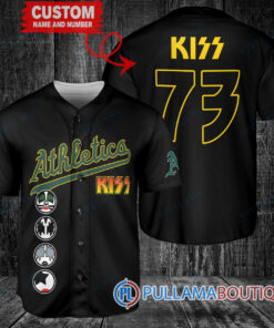 KISS Oakland Athletics Custom Baseball Jersey