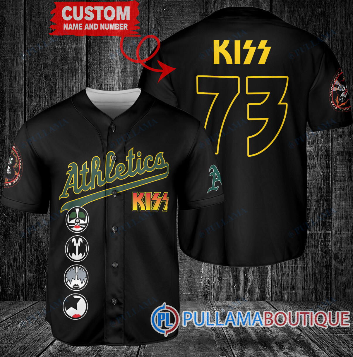 KISS Pittsburgh Pirates Custom Baseball Jersey