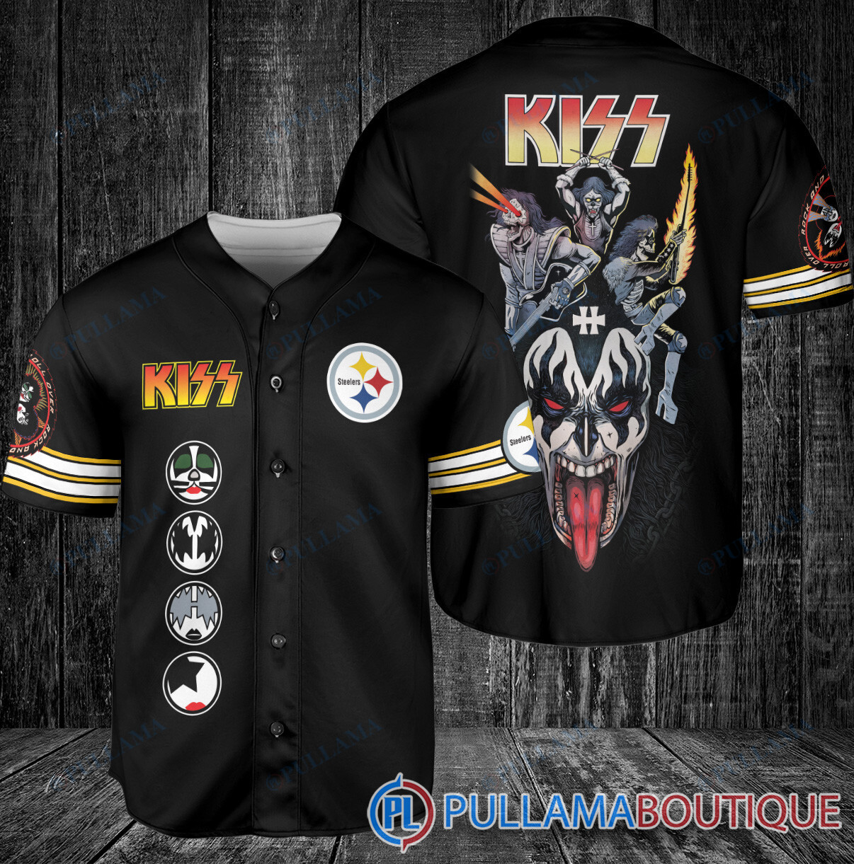 KISS New England Patriots Baseball Jersey