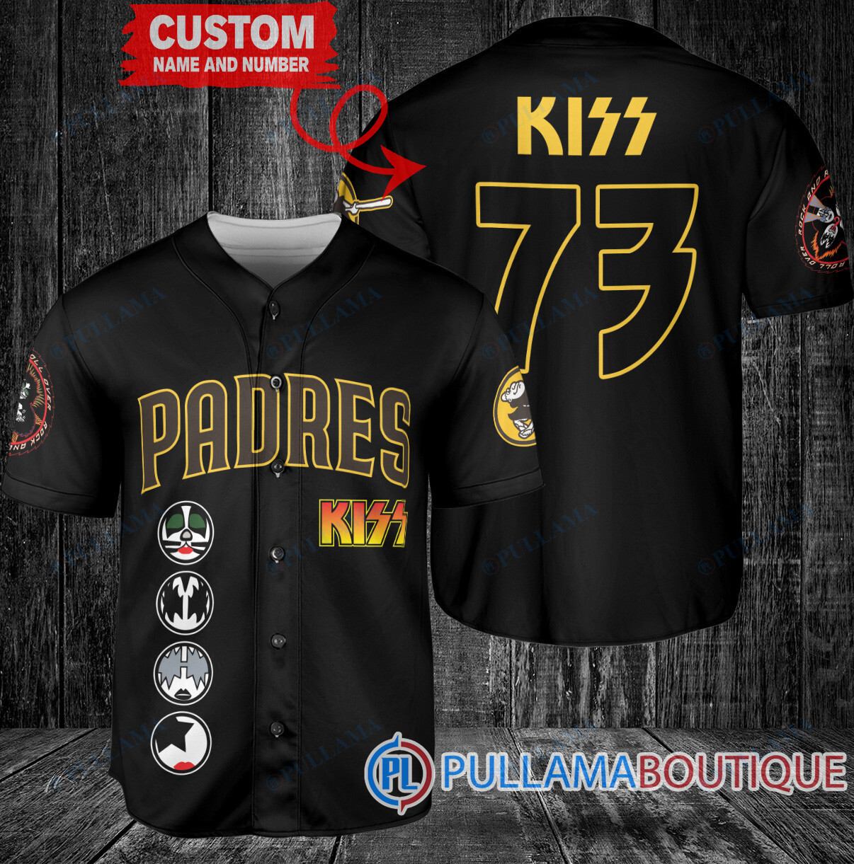 KISS Cleveland Guardians Custom Baseball Jersey