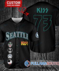 KISS Seattle Mariners Custom Baseball Jersey