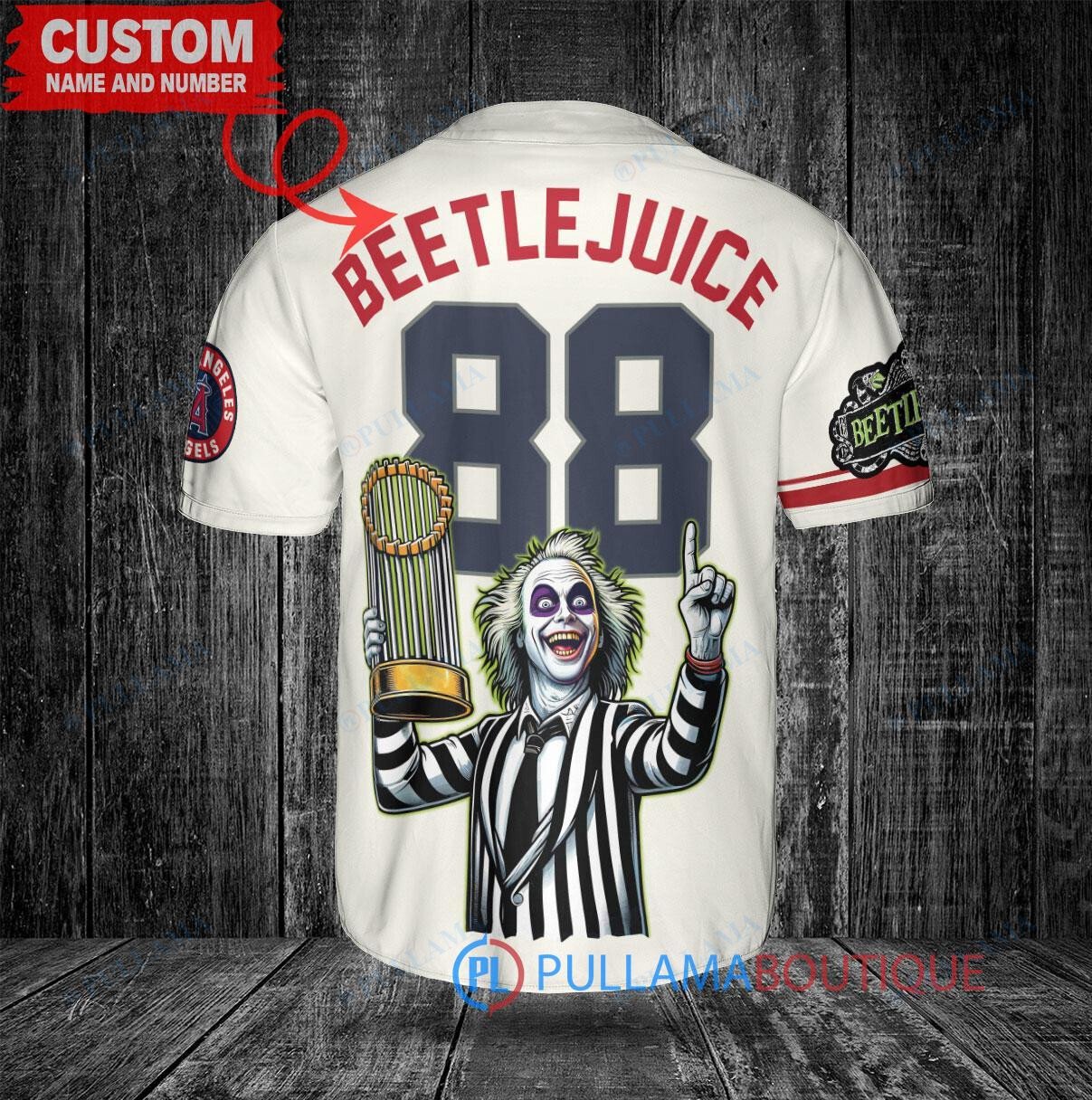 Colorado Rockies Beetlejuice Halloween World Series Trophy Baseball Jersey Green