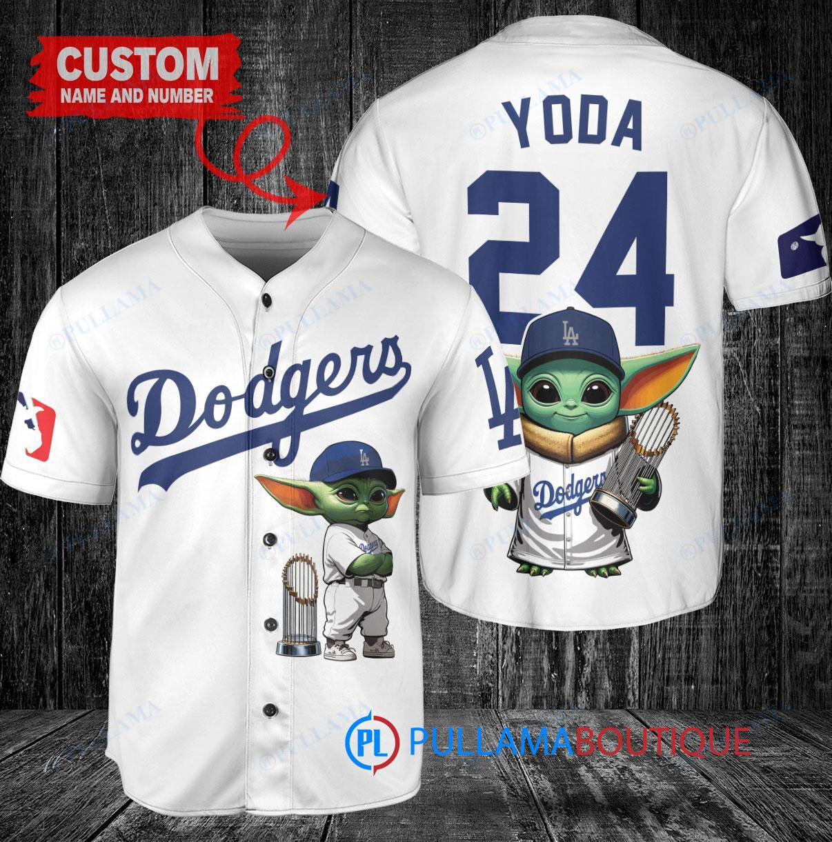 San Diego Padres x Baby Yoda Star Wars The Mandalorian with Trophy Custom Baseball Jersey White City Connect