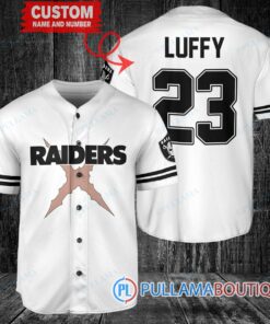 Las Vegas Raiders Luffy After Timeskip One Piece Straw Hats Custom Baseball Jersey