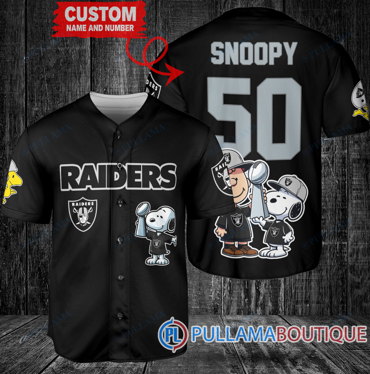 Dallas Cowboys x Snoopy and Charlie Brown with Trophy Custom Baseball Jersey Navy