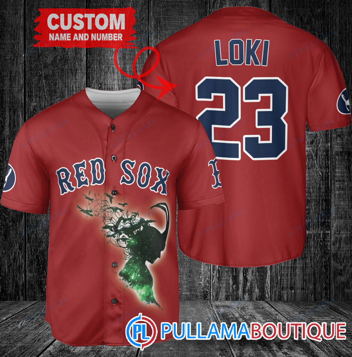 Loki Super Villains God of Mischief Los Angeles Angels Custom Baseball Jersey Red