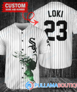 Loki Super Villains God of Mischief Chicago White Sox Custom Baseball Jersey White