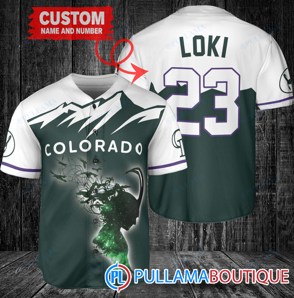 Loki Super Villains God of Mischief Boston Red Sox Custom Baseball Jersey Red