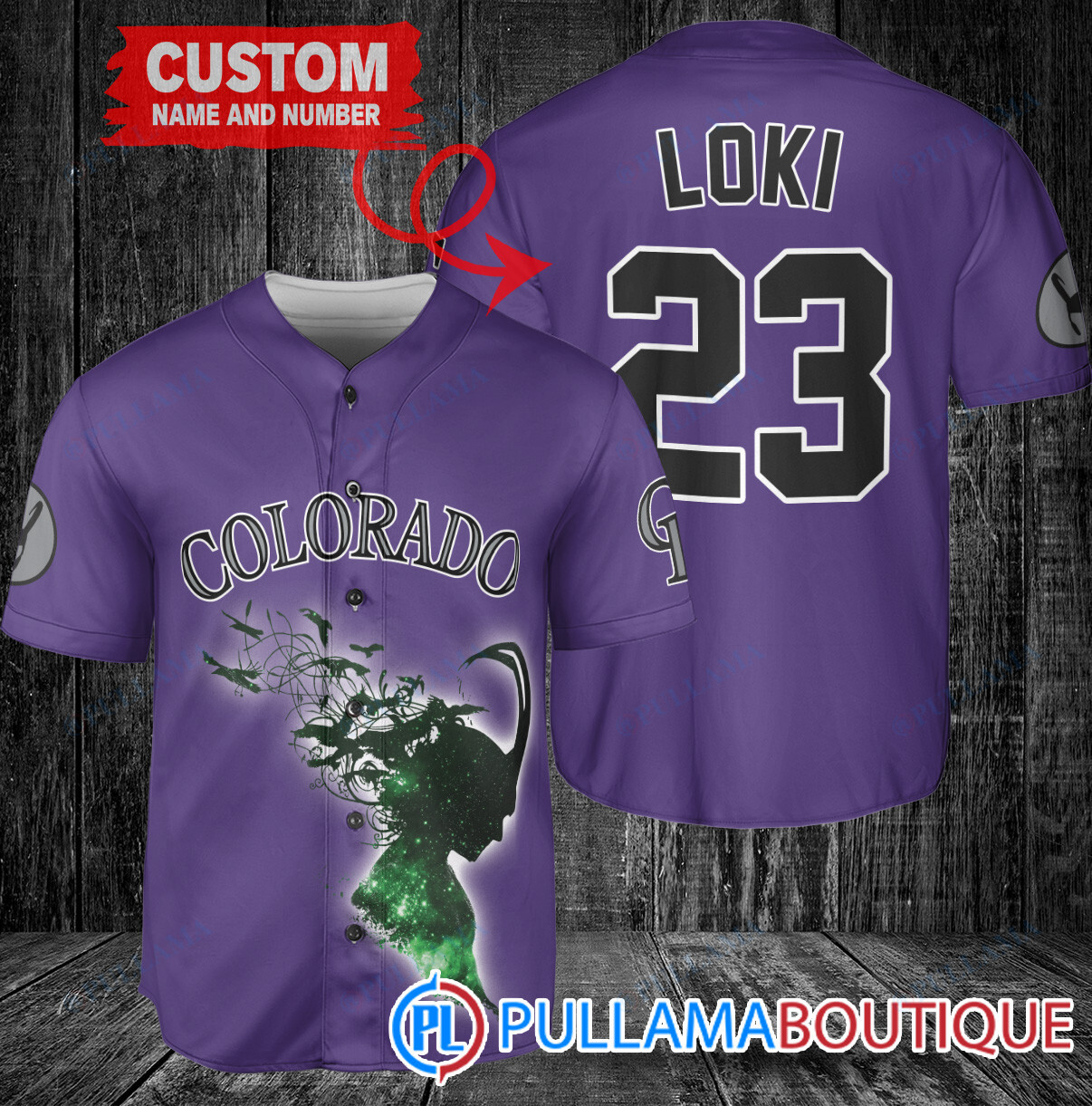 Loki Super Villains God of Mischief Detroit Tigers Custom Baseball Jersey Navy