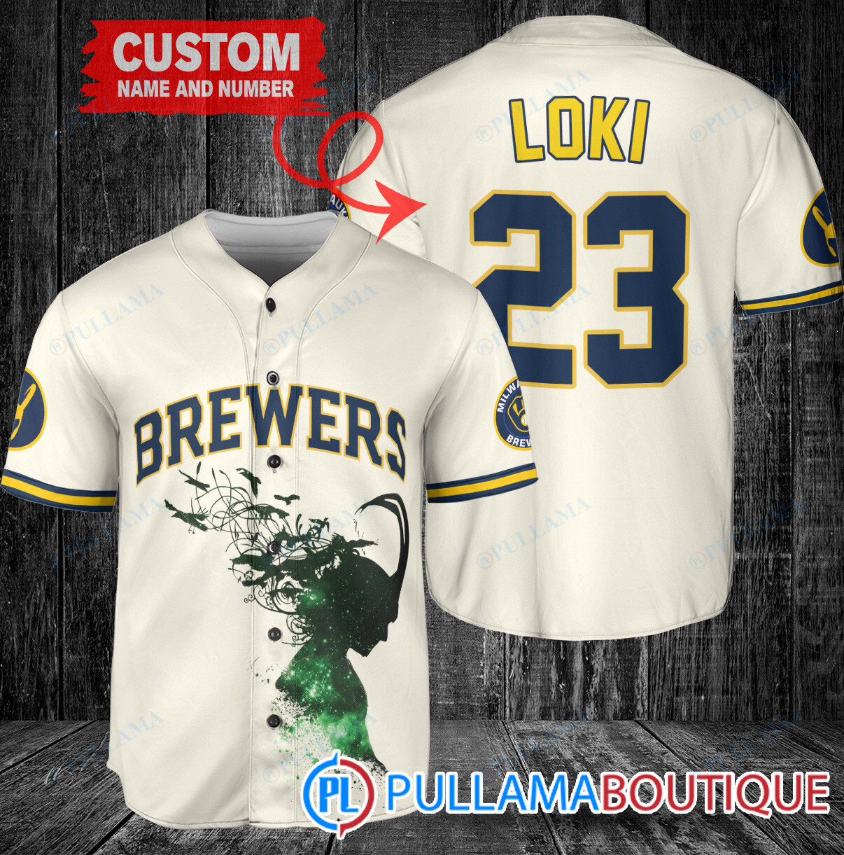 Loki Super Villains God of Mischief Los Angeles Dodgers Custom Baseball Jersey Gray