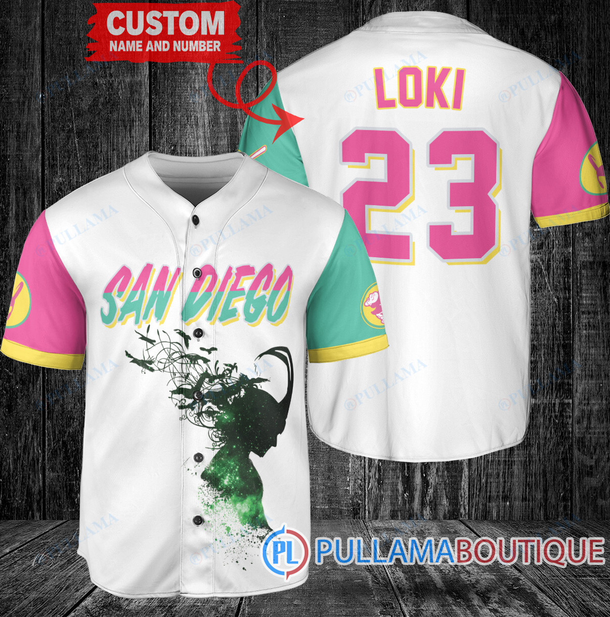 Loki Super Villains God of Mischief Houston Astros Custom Baseball Jersey Black City Connect