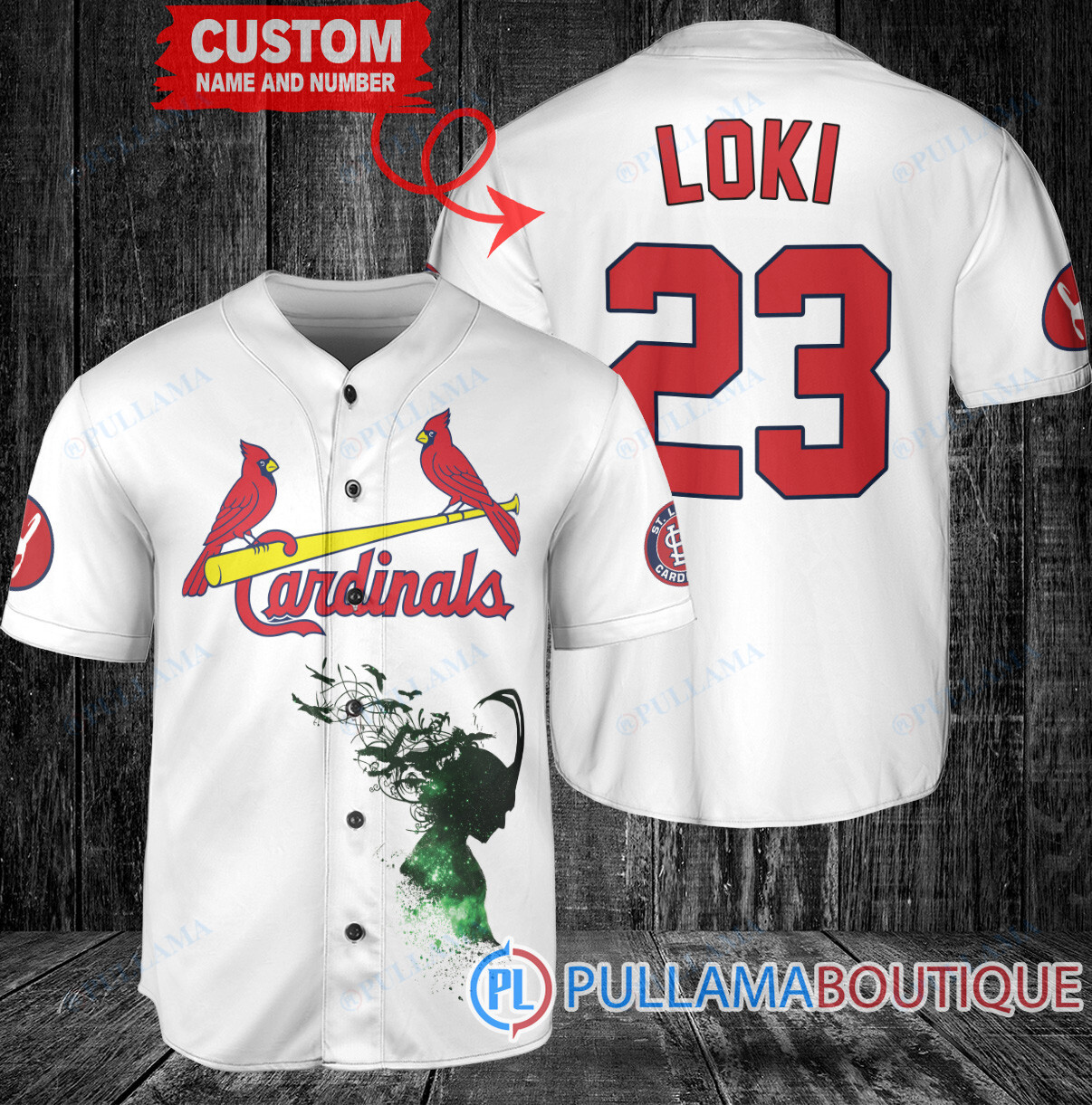 Loki Super Villains God of Mischief Milwaukee Brewers Custom Baseball Jersey White