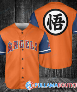 Los Angeles Angels Dragon Ball Z Goku Baseball Jersey