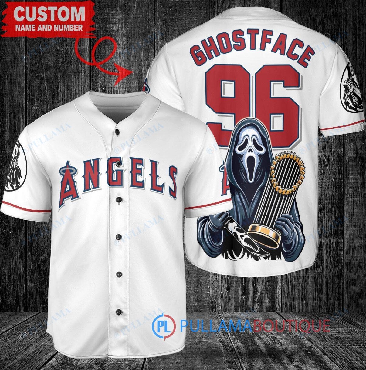 Texas Rangers Beetlejuice Halloween World Series Trophy Baseball Jersey