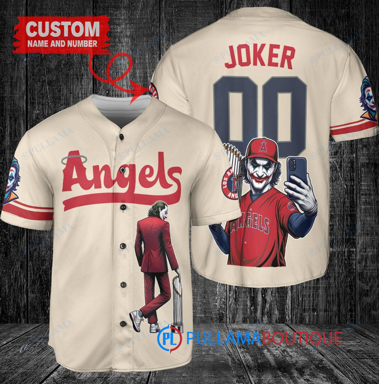 Baltimore Orioles x Joker DC Comics with Trophy Custom Baseball Jersey Orange